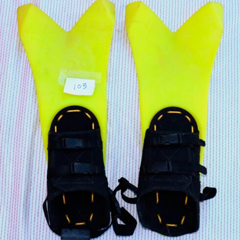 yellow experimental fab force fins