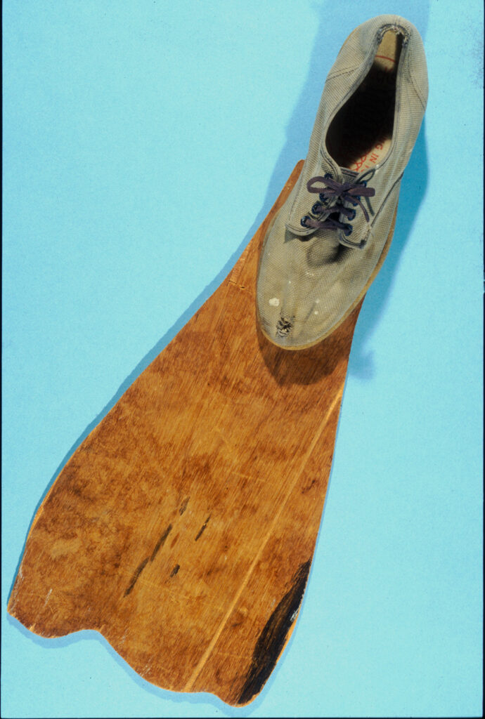 first fin, wooden fin